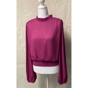 Woman Blouse Open Back Long sleeve Size M